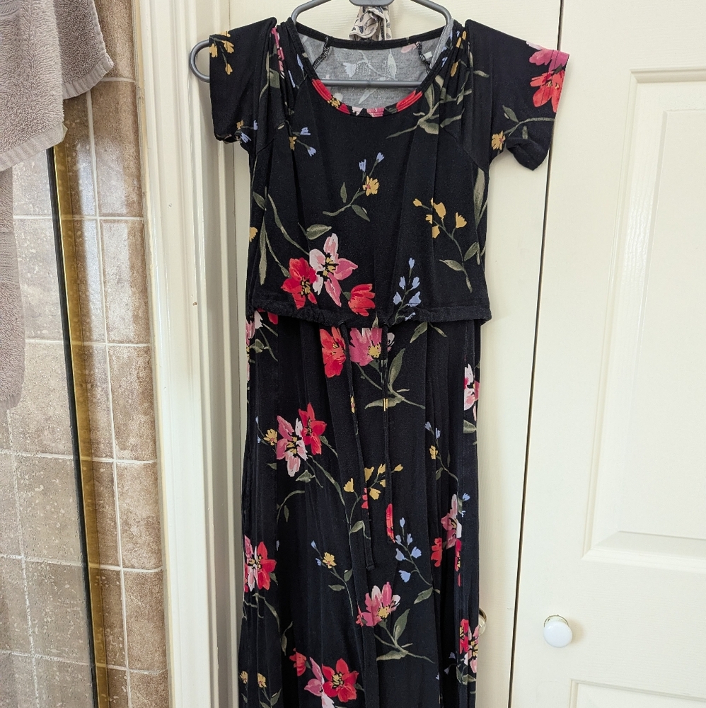 Latched Mama drawstring dress